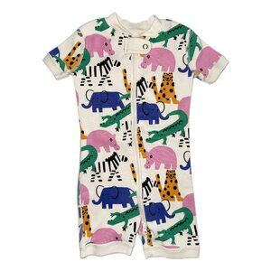 Hanna Andersson Jungle Jamboree Print, 2-Way Zip Shortie Sleeper, 6 - 12 months
